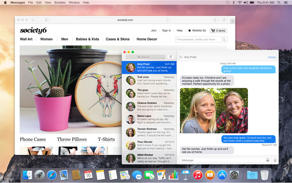Nové rozhraní OS X Yosemite