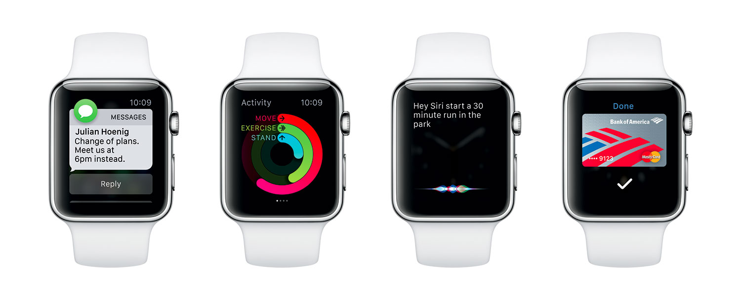 Funkce Apple Watch