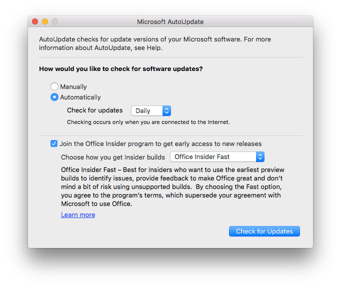 Office Insider program